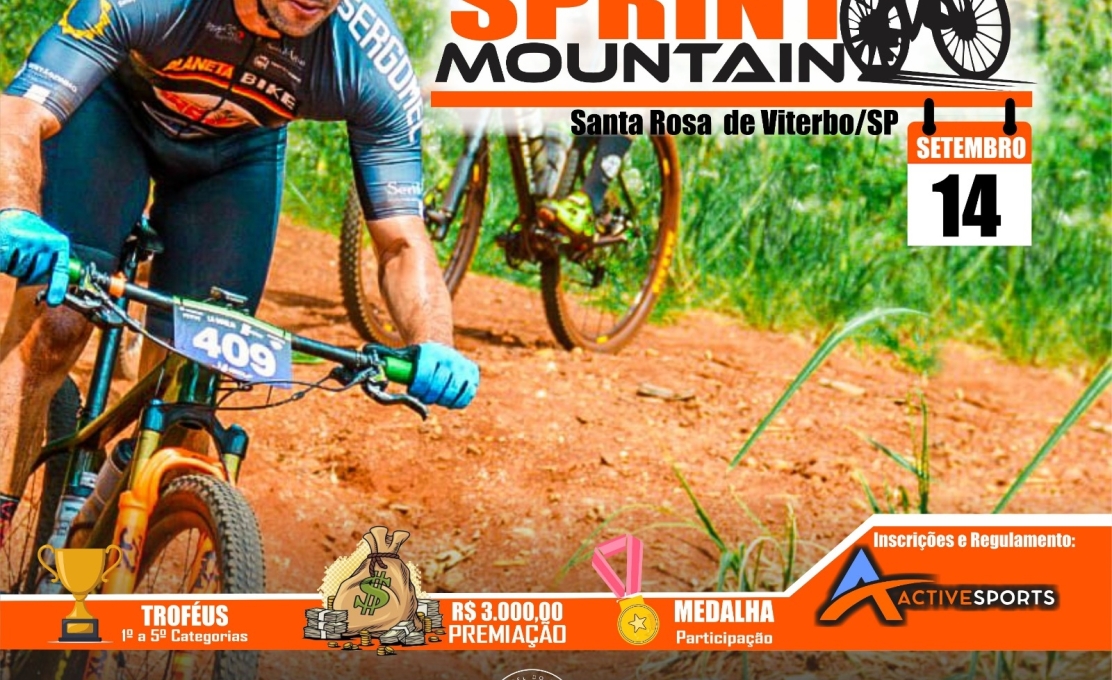 Santa Rosa de Viterbo sedia Etapa do Circuito Sprint Mountain 2025 no dia 14 de setembro