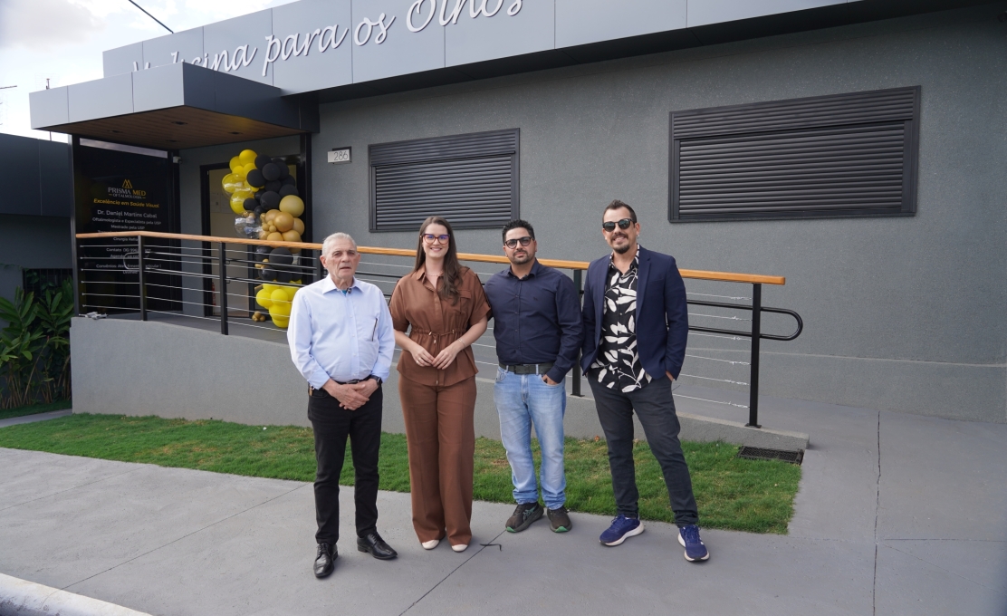 Diretor de Desenvolvimento Econômico prestigia a inauguração da Prisma Med Oftalmologia: novo centro de saúde ocular 