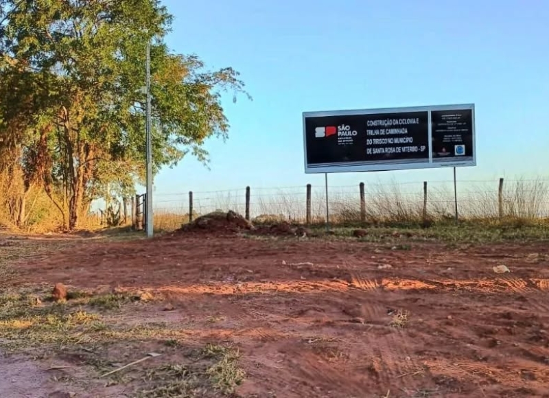 ATENÇÂO: Evite transitar pelas obras de construção da ciclovia e pista de caminhada do Tirisco!