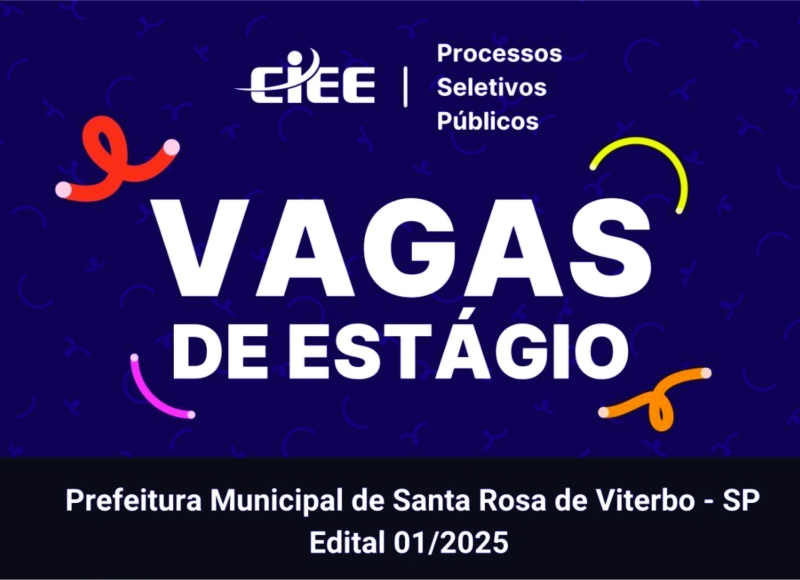 Prefeitura de Santa Rosa de Viterbo abre vagas de estágio para níveis Médio, Técnico e Superior