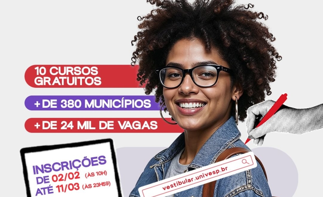 Quer estudar em 2026? Estão abertas as inscrições para o Vestibular Univesp 2026