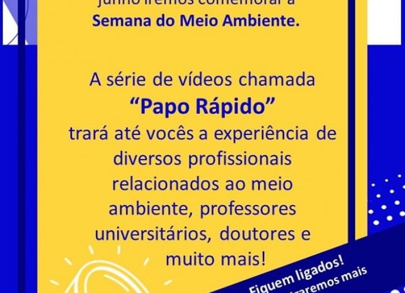 #PAPORAPIDOSOBREMEIOAMBIENTE