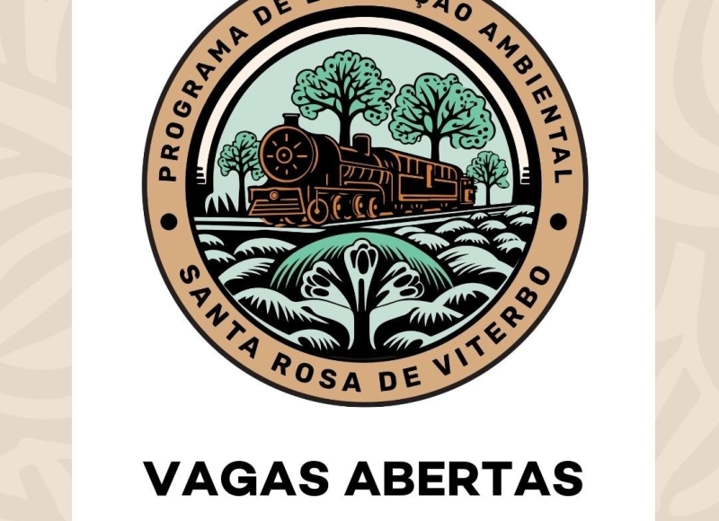 ESTAMOS CONTRATANDO!  Venha transformar a educação ambiental em Santa Rosa de Viterbo.