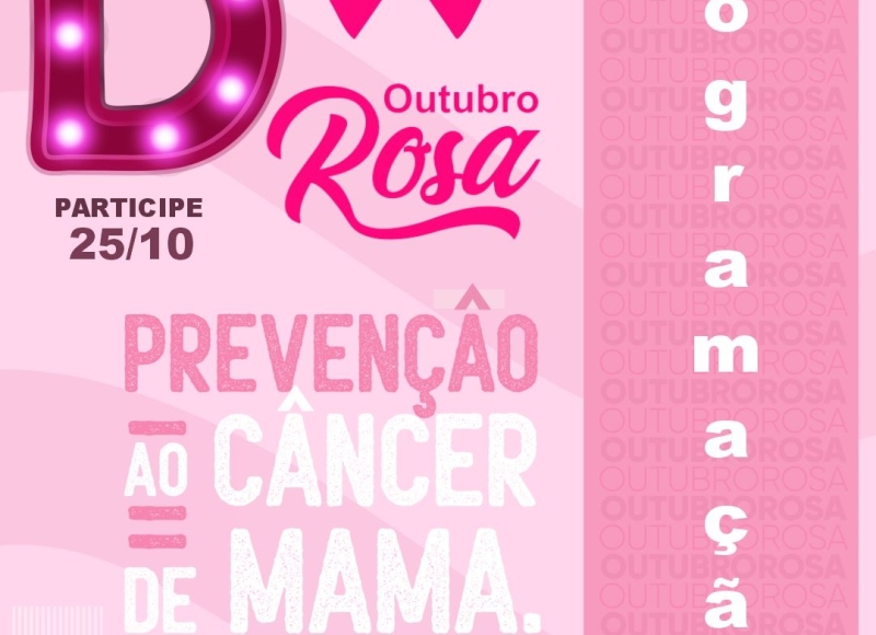LEMBRETE IMPORTANTE:! É AMANHÃ:  Dia D do Outubro Rosa em Santa Rosa!