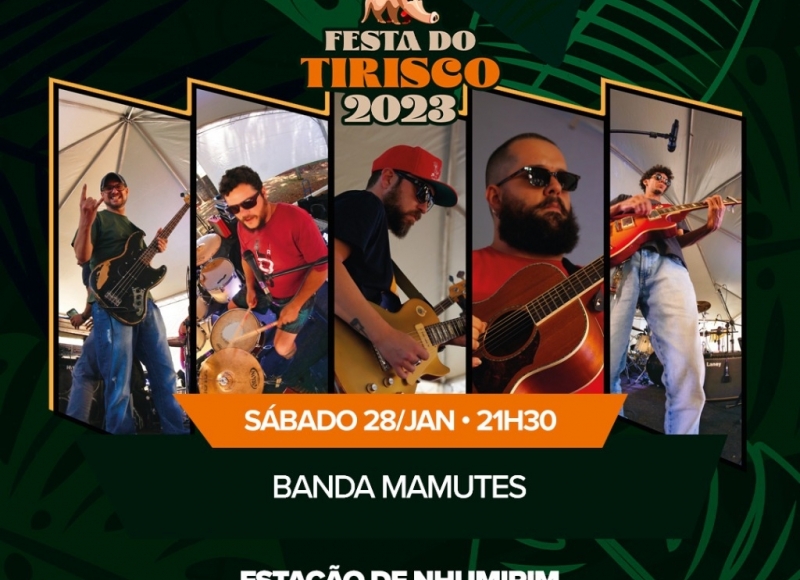 “Homem Banda” e Mamutes Band comandam o sábado da Festa do Tirisco