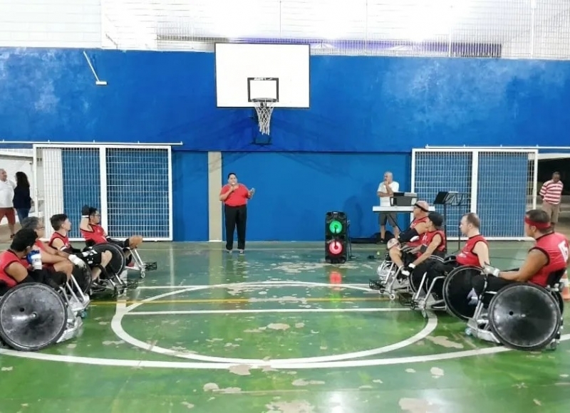 Apresentação de Rugby em Cadeira de Rodas movimentou a  II Semana 