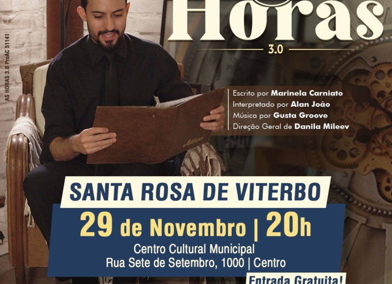 PEÇA DE TEATRO “AS HORAS”