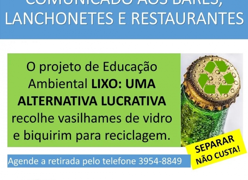 Aviso importante do Departamento de Meio Ambiente