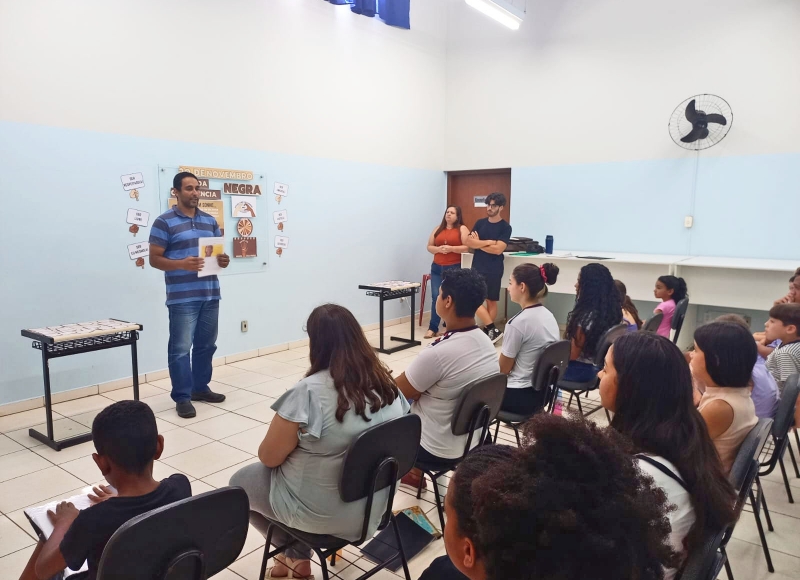 Alunos do Projeto Guri celebram o Dia da Consciência Negra participando de Oficina Socioeducativa