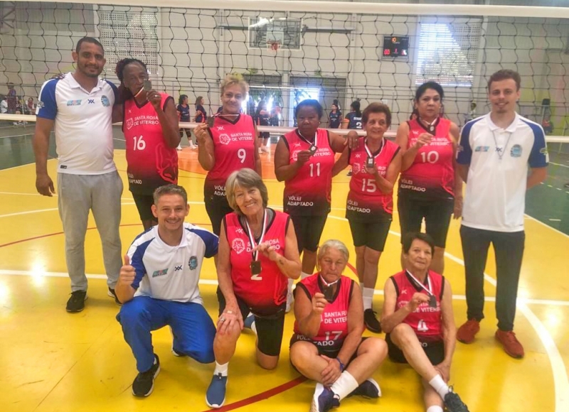 Vôlei Adaptado de Santa Rosa encerrou a participação no JOMI