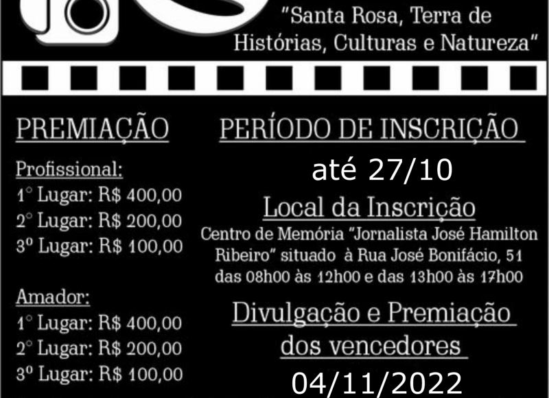 Prorrogado o prazo das inscrições para a 2ª Edição do Concurso de Fotografia Gerson Barboza