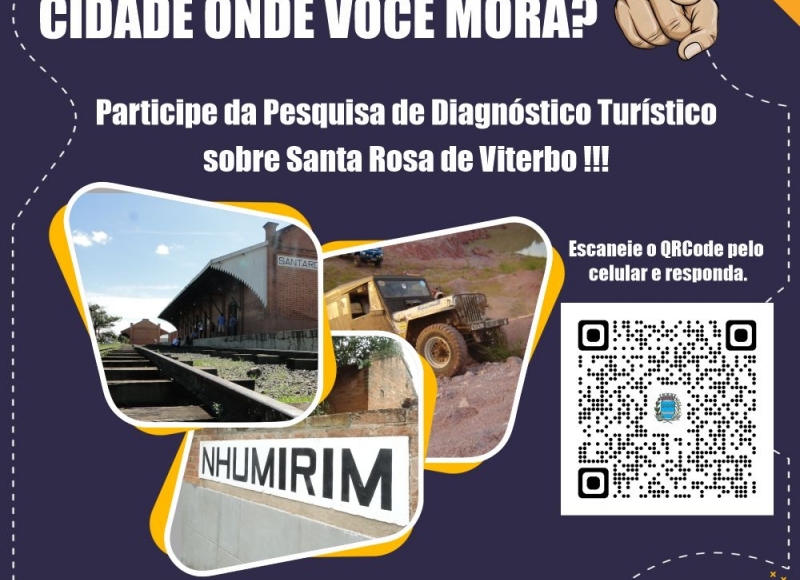 Pesquisa de Diagnóstico Turístico: COMO VOCÊ VÊ O TURISMO NA CIDADE ONDE VOCÊ MORA?