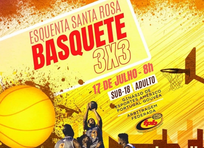 Basquete 3x3 abre o Esquenta Santa Rosa 2022