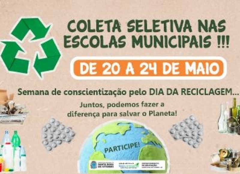 Semana de Coleta de Materiais Recicláveis nas Escolas Municipais