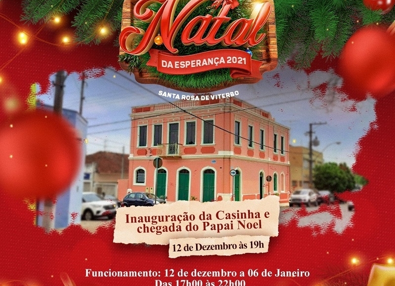 Casinha do Papai Noel será inaugurada neste domingo (12)