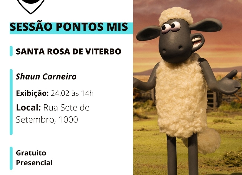 Prefeitura exibirá o filme “Shaun, o Carneiro”