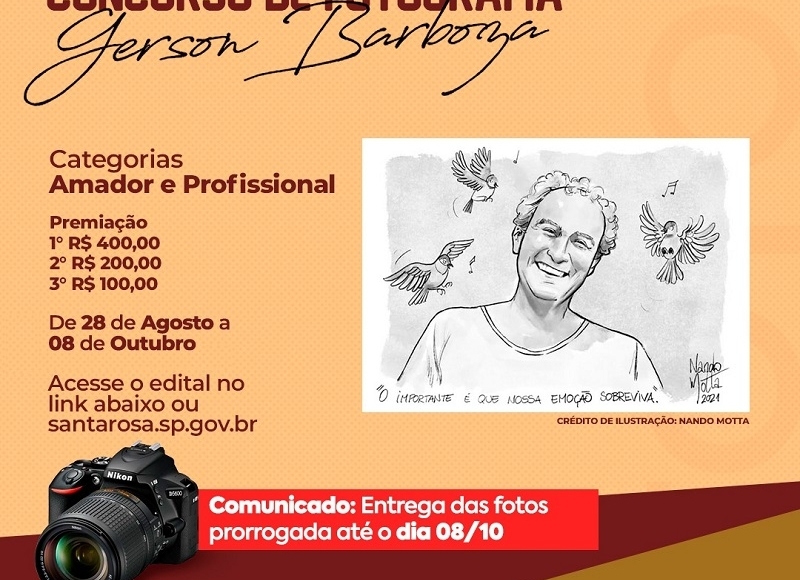 Prefeitura prorroga inscrições do concurso “Gerson Barboza” 