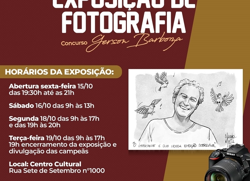 Cultura inicia exposição de fotos do 1° Concurso Fotográfico “Gerson Barboza”