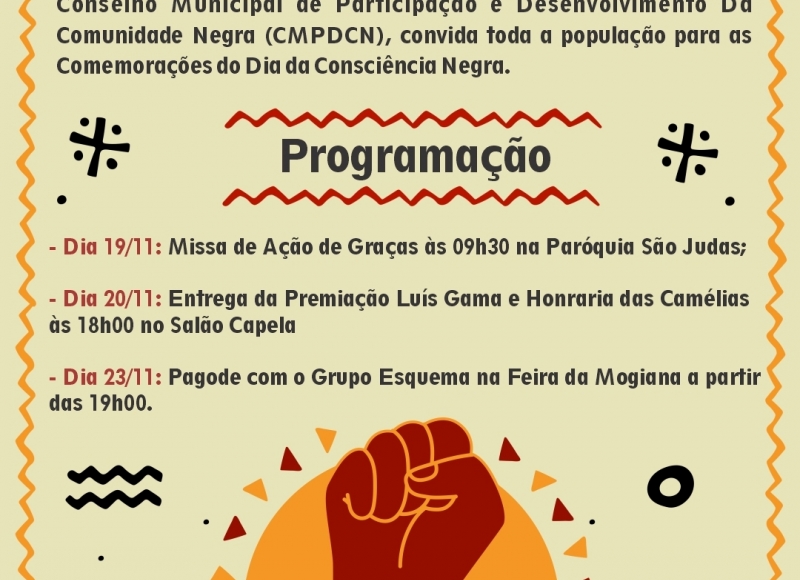 Comemoração do Dia da Consciência Negra em Santa Rosa terá Missa, entrega de Honrarias e show de Pagode