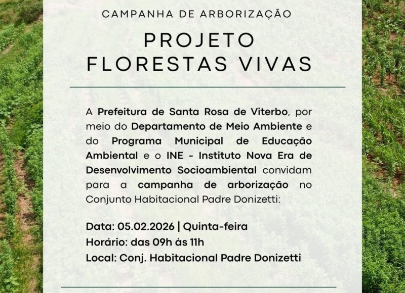 O futuro da nossa cidade a gente planta agora!