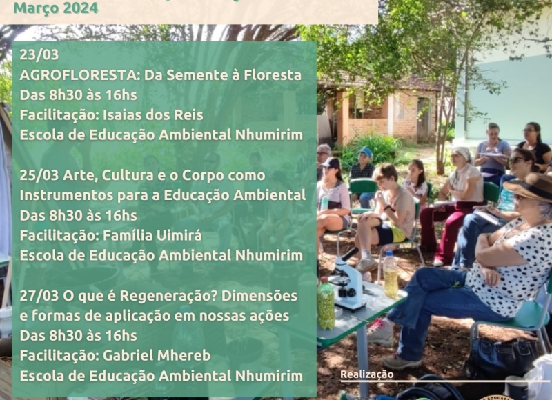 Convite para Oficinas de Capacitação do Programa de Educação Ambiental de Santa Rosa de Viterbo