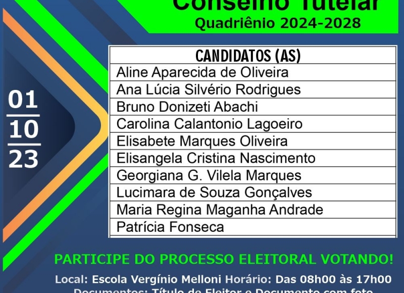 Eleição para Conselheiros Tutelares em Santa Rosa de Viterbo tem 10 candidatos (as)