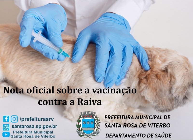 Vacinação contra a Raiva na estratégia de Campanha está indicada como uma atividade de emergência para áreas endêmicas o