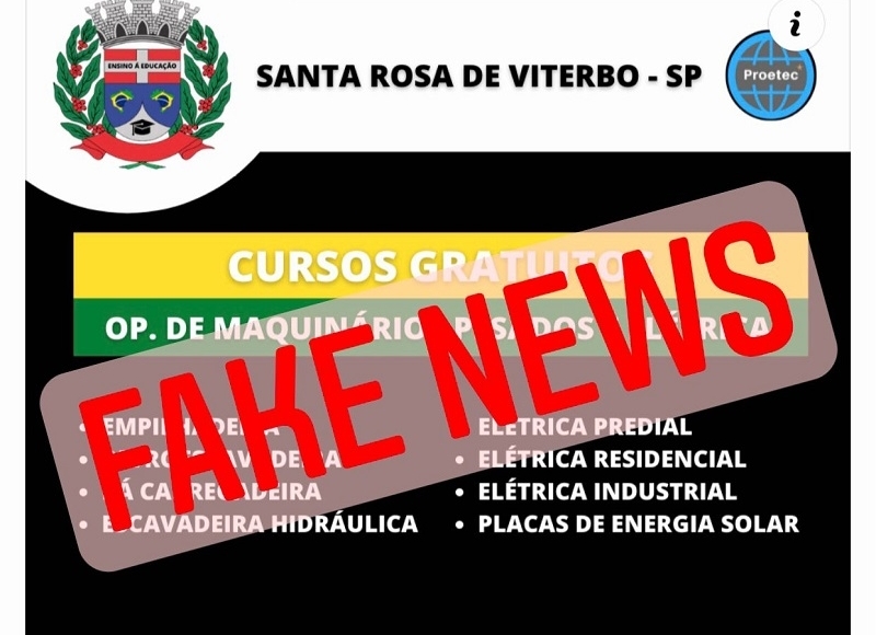 Prefeitura de Santa Rosa faz alerta sobre oferta de cursos profissionalizantes