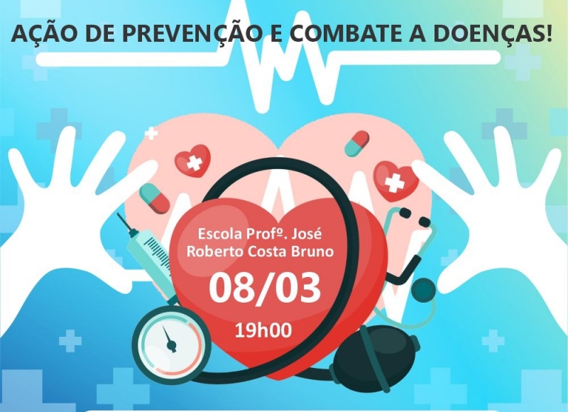 Departamento de Saúde fará ações de prevenção e combate a doenças nesta sexta-feira