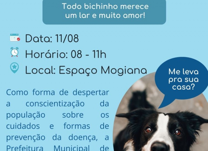 Amanhã tem exposição Interativa para a Semana Estadual de Prevenção da Leishmaniose Visceral