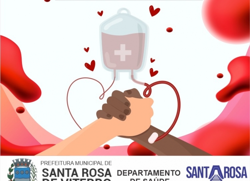 Dia 20 de agosto tem Campanha de Doação de Sangue