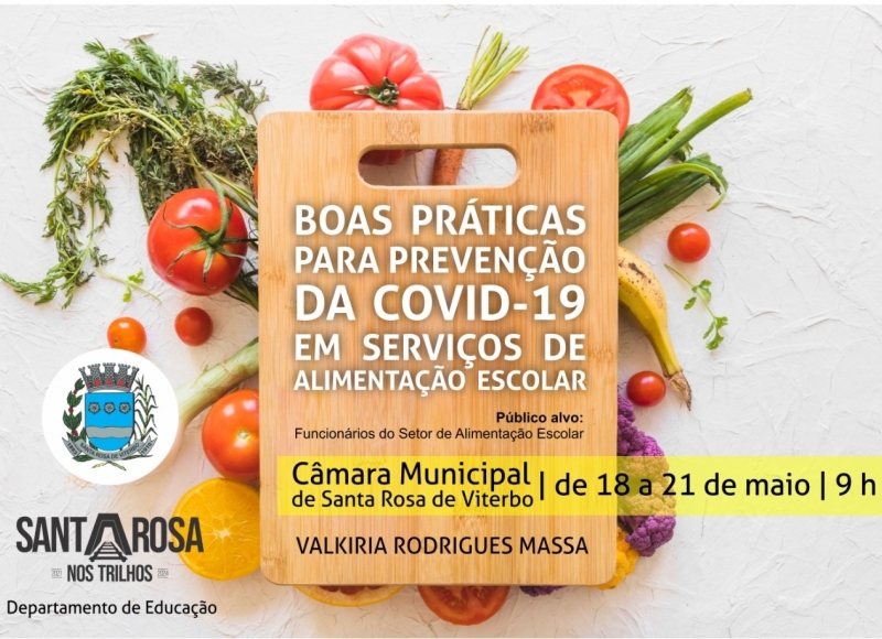 PALESTRA SOBRE PREVENÇÃO DA COVID-19 NA ALIMENTAÇÃO ESCOLAR