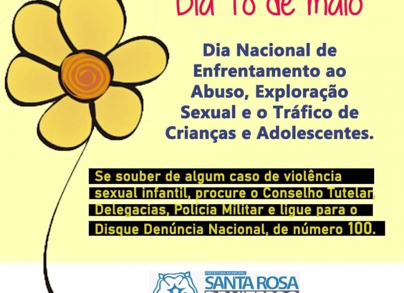 Dia Nacional de Enfrentamento ao Abuso Infantil