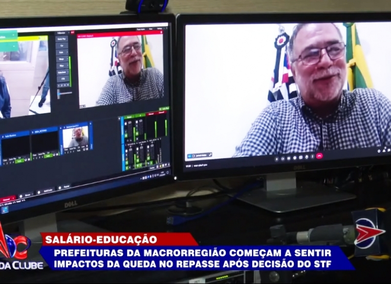 Prefeito Omar Nagib concede entrevista ao jornal da Clube para comentar queda no repasse do salário Educação