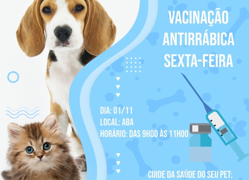 Vacinação Antirrábica em Cães e Gatos