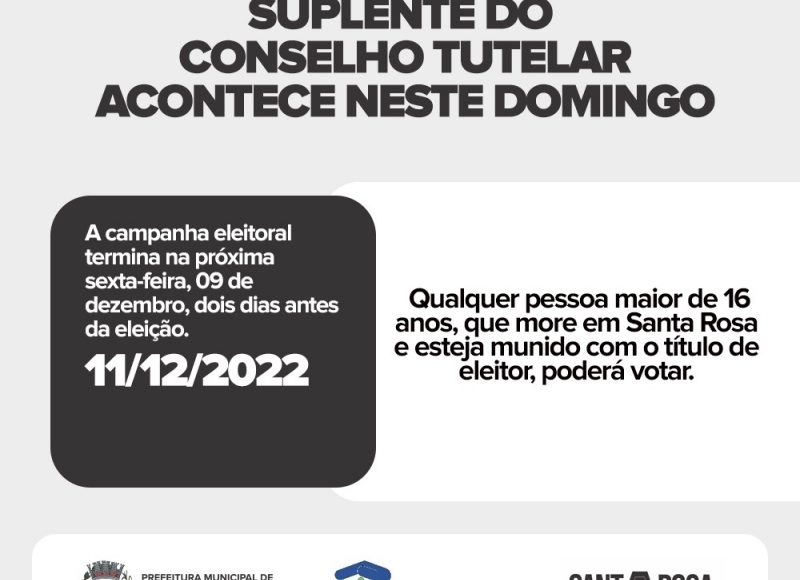 Domingo tem eleição para Membro Suplente do Conselho Tutelar; Cidadão deve levar título de eleitor para votar