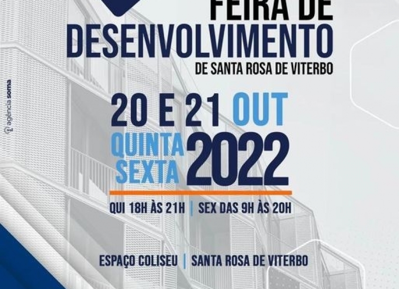 Vem aí a 1ª Feira de Desenvolvimento de Santa Rosa de Viterbo-SP