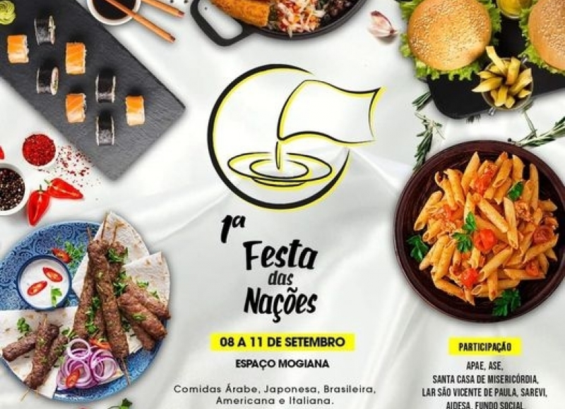 1ª Festa das Nações começa hoje com shows e culinária de cinco países