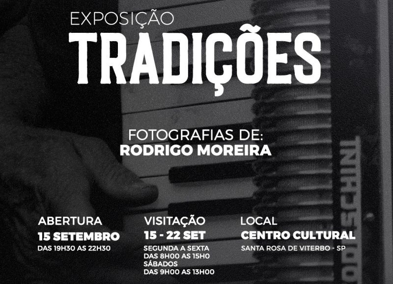  Exposição Tradições na semana que vem