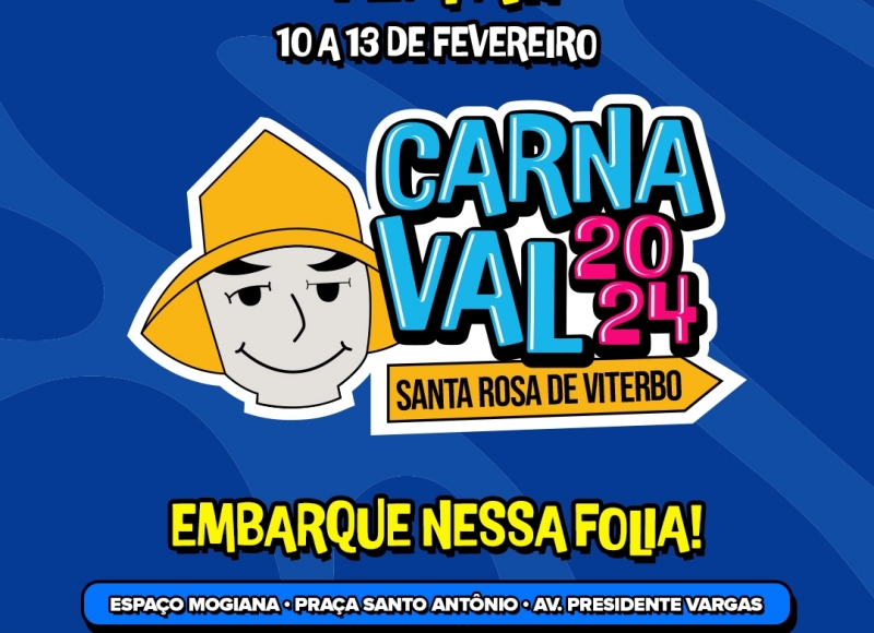 VEM AÍ A FESTA MAIS ANIMADA DO ANO: CARNAVAL 2024