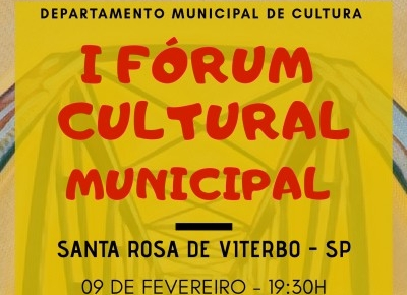 I FÓRUM CULTURAL MUNICIPAL