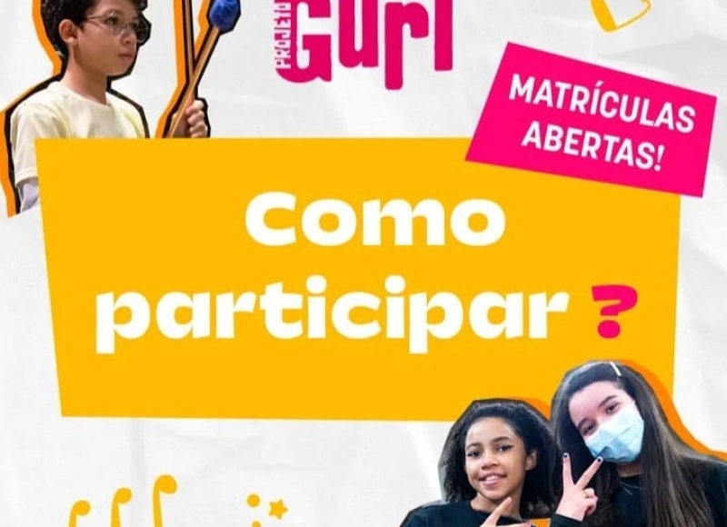  Estão abertas as matrículas para os cursos de música do Projeto Guri Polo Santa Rosa de Viterbo!