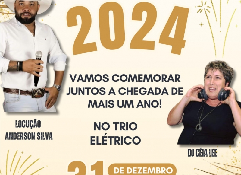 Festa da virada de ano terá  Trio Elétrico e Dj na Mogiana