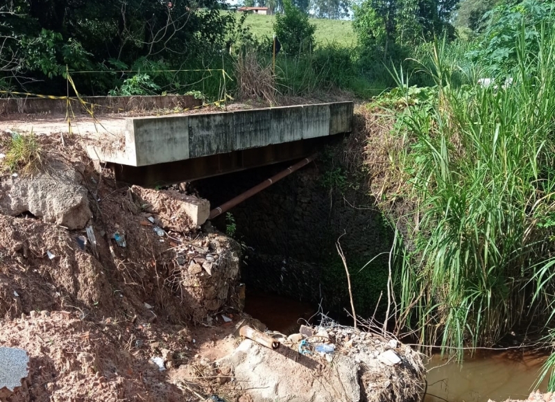 Departamento de Engenharia e Obras começa a obra de recuperação da Ponte do Valtinho