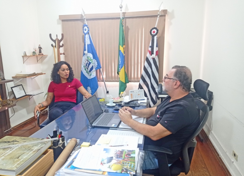 Prefeito Omar Nagib recebe visita da Deputada Thainara Faria 