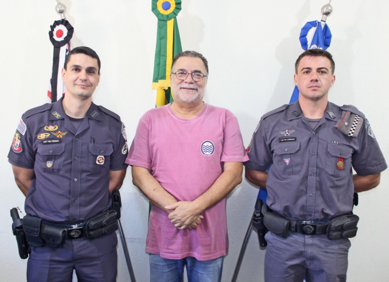 Prefeito Omar Nagib recebe o novo Capitão da 4ª CIA do 51° BPM/I