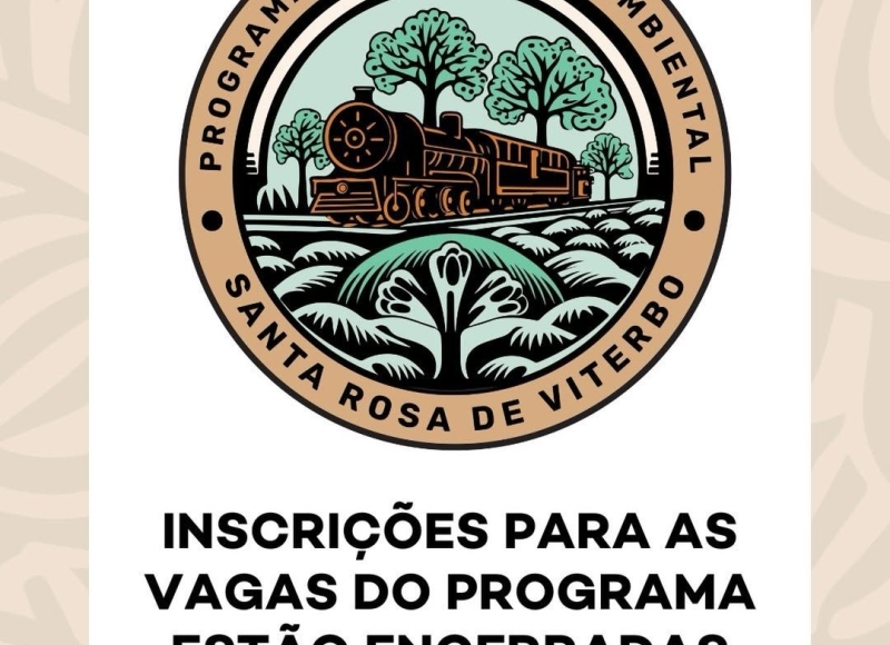 Inscrições encerradas para a primeira etapa do processo seletivo para o Programa de Educação Ambiental de Santa Rosa de 