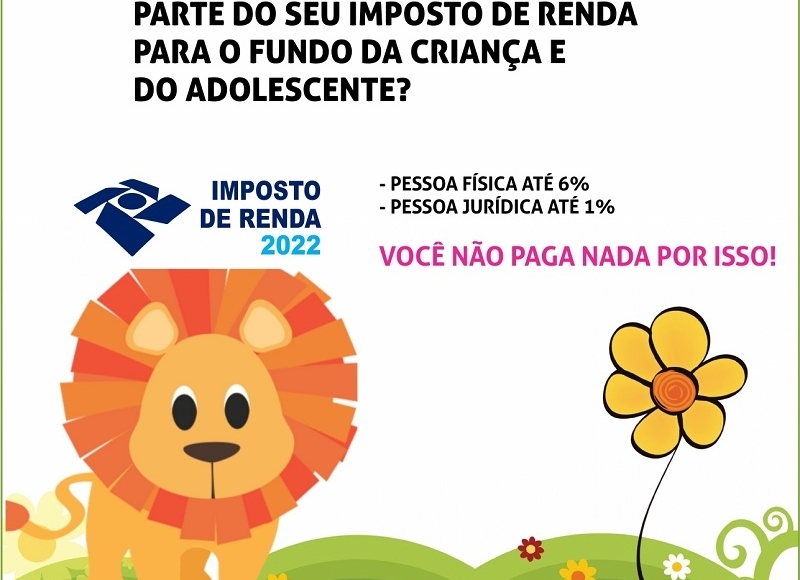 Prefeitura incentiva doações do IR para o Conselho Municipal da Criança e do Adolescente (CMDCA)