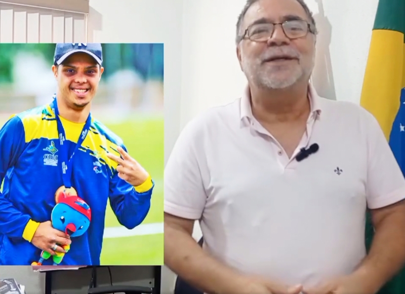 Prefeito Omar Nagib envia mensagem de incentivo ao paratleta Arthur Sepryano Rocha Rodrigues