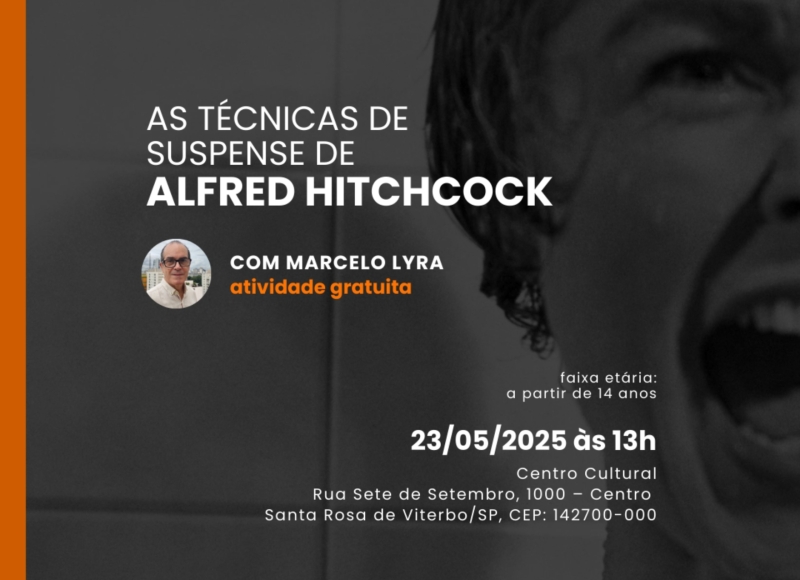 Oficina Cultural: As Técnicas de Suspense de Alfred Hitchcock